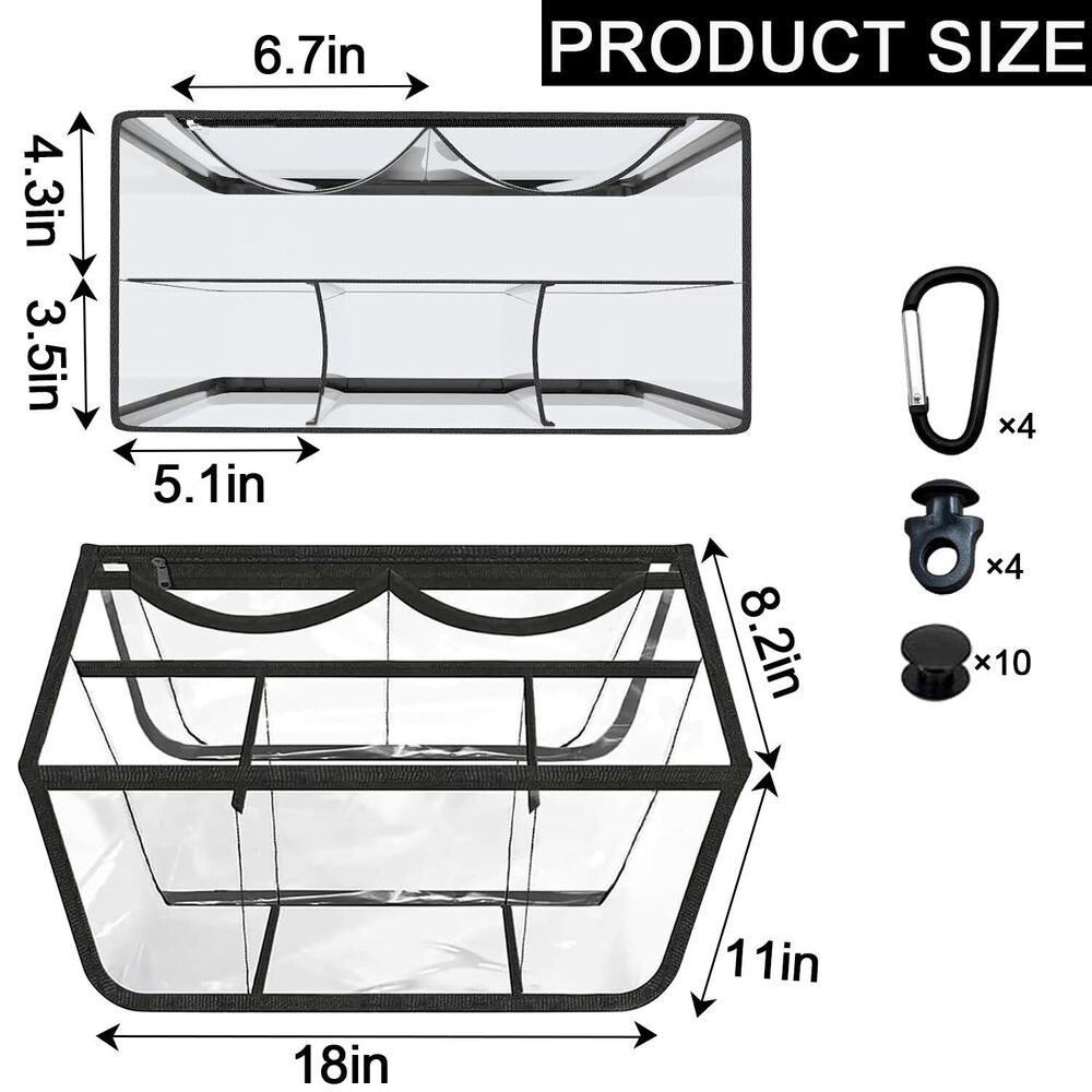 4508 Clear Beach Bag Organizer Accessories for Bogg Bags Organizer Insert - Picture 2 of 7